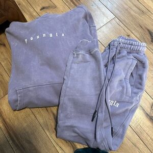 YoungLA Sweatshirt & Hoodie Set